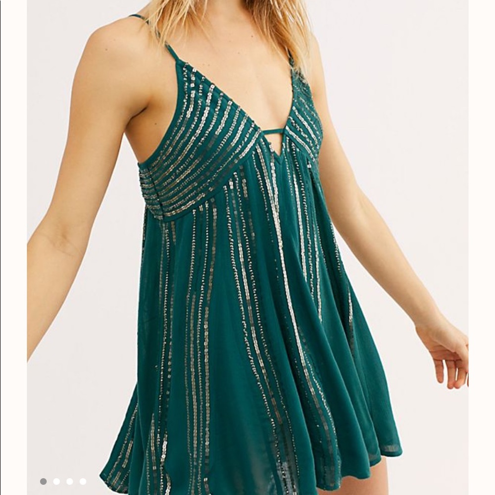 ISO free people Here She Is embellished slip dress